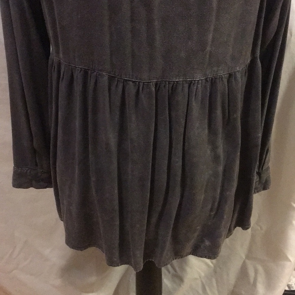 Grace & Lace Sadie gray washed tencil tunic S - Picture 6 of 7